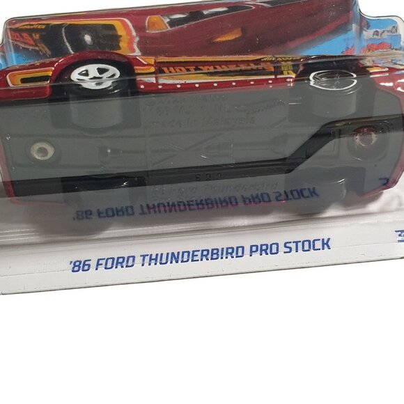 2021 Hot Wheels 86 Ford Thunderbird Pro Stock HW Drag Strip Series 107/250 Red - Picture 2 of 7